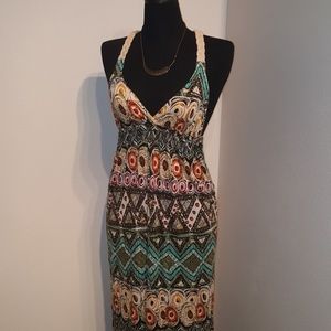Tribal maxi dress